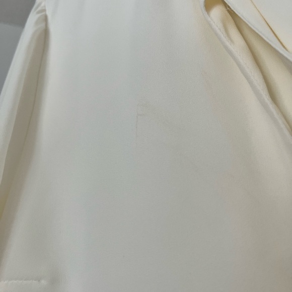 Dynamite Cream Tie-Neck Ruffled Blouse - Picture 6 of 7